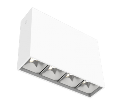 Светодиодный светильник DL-Box Reflect Multi 1x4 накладной 14 Вт 4000 К 150х40х115 мм RAL9003 белый муар DALI  V1-R0-00252-20D55-2001440  VARTON