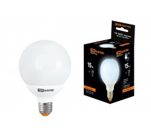 Лампа энергосберегающая КЛЛ-G80-15 Вт-4000 К-Е27  SQ0323-0166  TDM