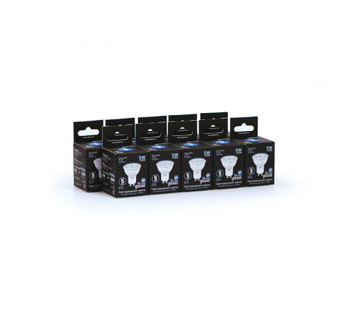 Лампа светодиодная LED 5Вт GU10 220В 4100К MR16  101506205  Gauss