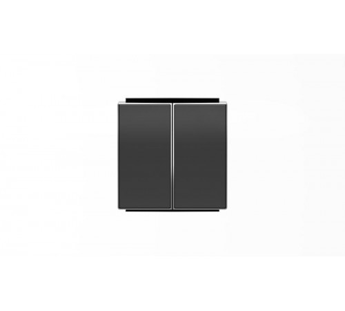 Клавиша для 2-клавишного механизма выключатель+переключатель арт.8142, серия SKY, цвет чёрный барх.2CLA854200A1501 ABB