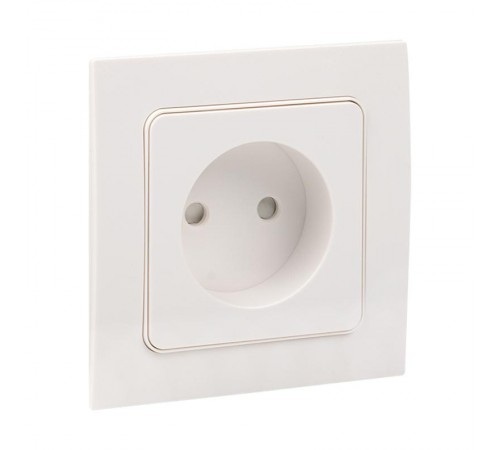 Стокгольм Механизм Розетки 1-местной б/з 10 А белый с защ. штор. PROxima  EYR10-022-10  EKF