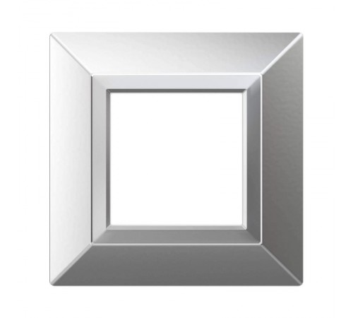 Рамка из металла, "Avanti", светло-серебристая, 2 модуля  4404852  DKC