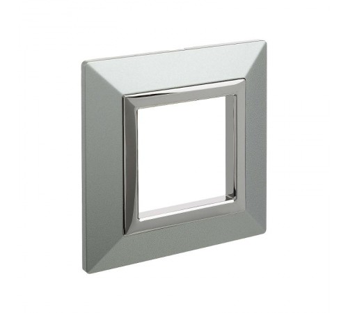 Рамка из металла, "Avanti", светло-серебристая, 2 модуля  4404852  DKC