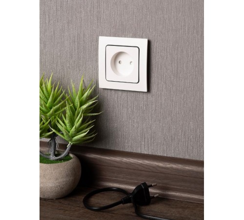 Стокгольм Механизм Розетки 1-местной б/з 10 А белый с защ. штор. PROxima  EYR10-022-10  EKF