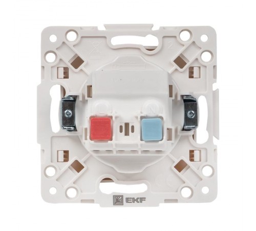 Стокгольм Механизм Розетки 1-местной б/з 10 А белый с защ. штор. PROxima  EYR10-022-10  EKF