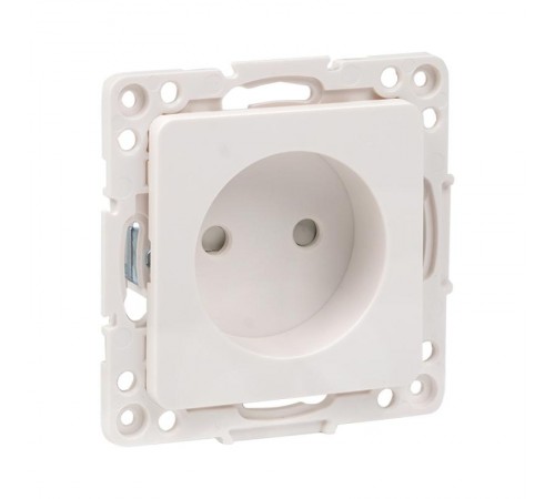 Стокгольм Механизм Розетки 1-местной б/з 10 А белый с защ. штор. PROxima  EYR10-022-10  EKF