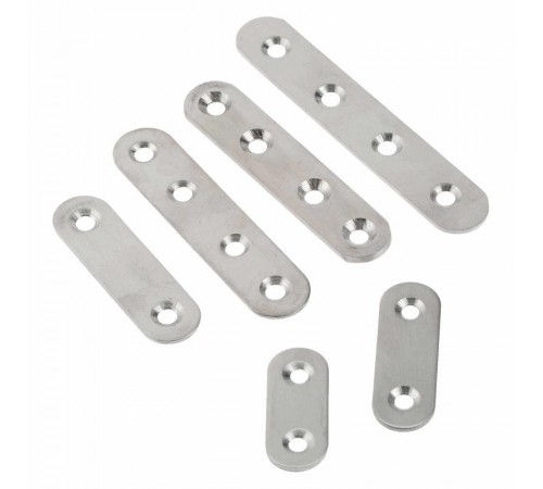 Пластина крепежная мебельная 100х17х2, оцинкованная - накл.  141949  Tech-KREP