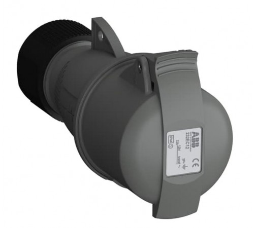 Розетка кабельная Easy&Safe 232EC12,32А,2P+E,IP44,12ч2CMA102034R1000 ABB