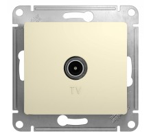 Glossa Бежевый Розетка TV, механизм  GSL000293  SE