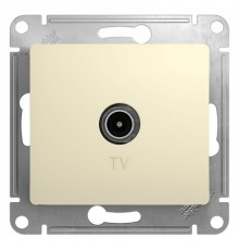 Glossa Бежевый Розетка TV, механизм  GSL000293  SE