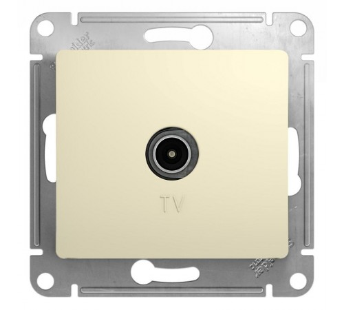Glossa Бежевый Розетка TV, механизм  GSL000293  SE
