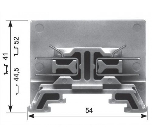 Клемма HD6/14.DG, 2 quick-connect (fast on) 6,3x0,8мм, 2,5 мм.кв., для впаивания диодов или резисторов, вилка в комплекте  1SNA162309R1000 