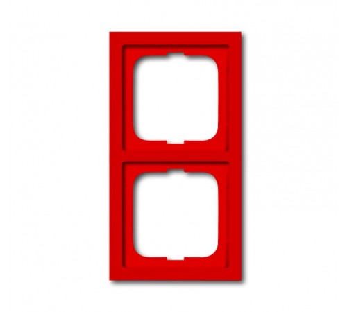 Рамка 2-постовая, серия future linear, цвет красный  1754-0-4372  ABB