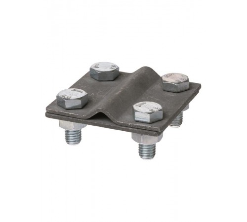 Зажим соединительный 4-х болтовой полоса-прут, полоса 30х4 - прут 6-10 мм, термодиффузия   SQ2401-0039  TDM