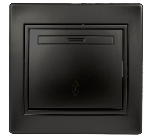 1-103-05 Intro Переключатель, 10А-250В, IP20, СУ, Plano, антрацит  Б0044562  Intro