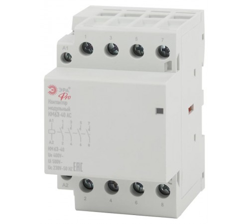 Контактор модульный NO-902-292 Pro-301 КМ63-40 AC (4/40/1200)  Б0049166  ЭРА