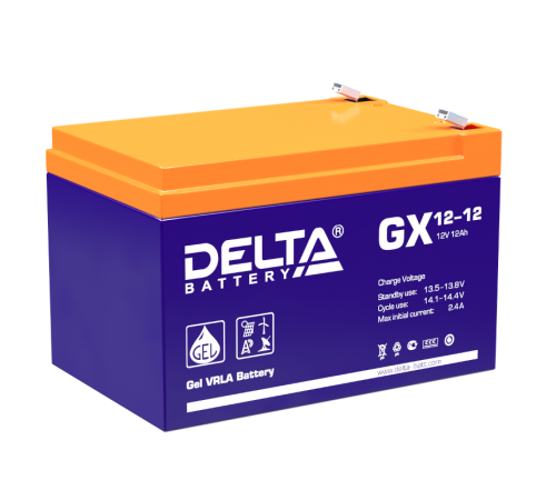 Аккумуляторная батарея Solar серии GX 12-12 12В/12Ач  GX 12-12  DELTA