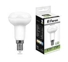 Лампа светодиодная рефлектор LB-450 (7W) 230V E14 4000K R50  25514  FERON