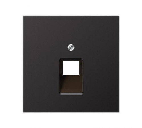 Накладка на одинарные UAE-розетки; термопласт; черный матовый EP569-1BFPLUASWM Jung