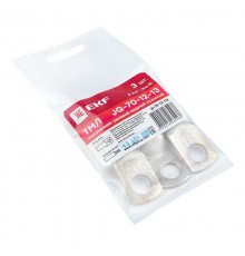 Наконечник силовой медный луженый JG-70-12-13 (ТМЛ) (3шт) PROxima  jg-70-12-13r  EKF