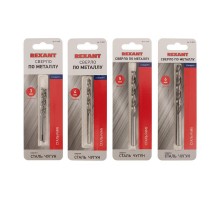 Набор сверл по металлу Слесарь Mini (P6M5) диаметр 3-4-5-6 мм (4 шт.)  91-0593  REXANT