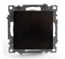 Выключатель 1-клавишный (механизм) 250В, 10А, серия Катрин, GLS10-7103-05, черный  39603  STEKKER