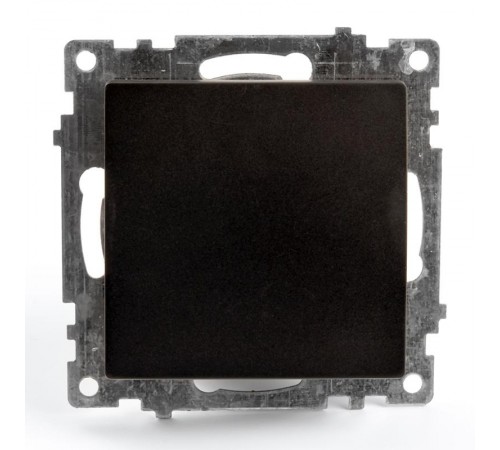 Выключатель 1-клавишный (механизм) 250В, 10А, серия Катрин, GLS10-7103-05, черный  39603  STEKKER