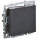 BRITE Выключатель 1-клавишный проходной 10А ВС10-1-6-БрЧ черный  BR-V12-0-10-K02  IEK