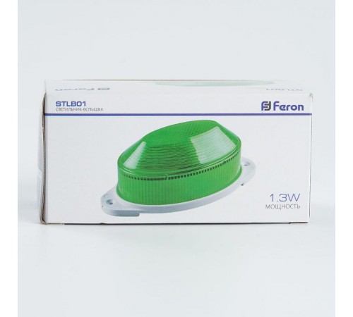 Светильник-вспышка (стробы)  STLB01  IP54 18LED 1,3W зеленый  29897  FERON