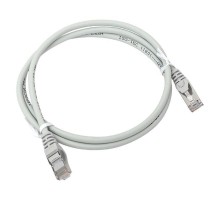 Патч-корд TERACOM PRO Cat.5E экранированный FTP оболочка LSZH серый (1,0м)  TRP-5EFTP-LSH-1M-GY  EKF