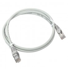 Патч-корд TERACOM PRO Cat.5E экранированный FTP оболочка LSZH серый (1,0м)  TRP-5EFTP-LSH-1M-GY  EKF