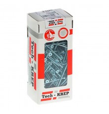 Саморезы универсальные 50х3,5 мм (200 шт) оцинкованные - коробка с окном ( 0,422 кг)  102175  Tech-KREP