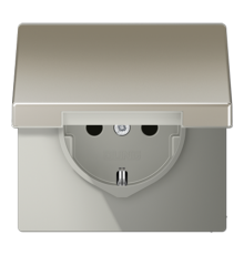 SCHUKO®-розетка 16 A / 250 B ~ с крышкой ES1521KL Jung