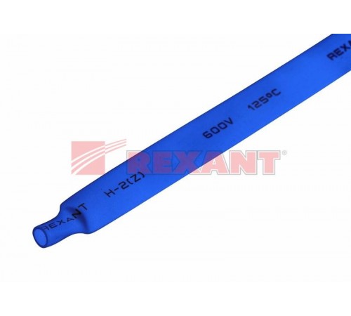 Термоусадка 8,0 / 4,0 мм, синяя (1м)  20-8005  REXANT