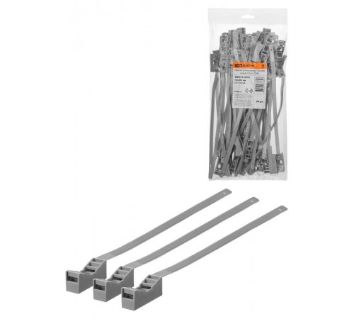 Крепеж ремешковый 7,6х285 серый (50шт)  SQ0516-0305  TDM
