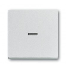 Клавиша для механизма 1-клавишного выключателя, с прозрачной линзой, Future/Axcent/Carat/Династия, серебр. алюм.  2CKA001751A3149  ABB