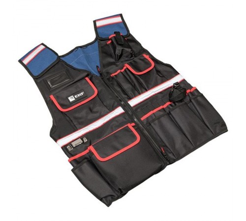 Универсальный регулируемый жилет монтажника С-22 EKF Professional  C-22  EKF Честный знак