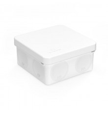 Коробка распределительная 60-0210-9003 для прямого монтажа двухкомпонентная безгалогенная (HF) белая 80х80х40 (132шт/кор)  60-0210-9003  Промрукав