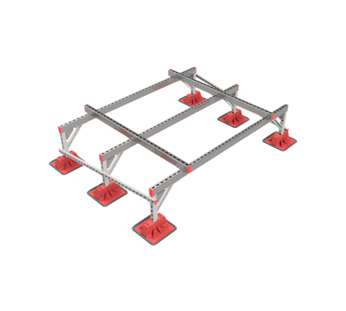 Опорная конструкция для установки оборудования TECHNORAPTOR LIGHTFOOT 2000х1500 тип 1  KM-TR-LTF-SSEI-2000-1500-1  КМ - профиль