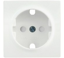 НР-2-1-ББ Накладка розетка с з/к с шт. BOLERO белый  ENB21-R-K01  IEK