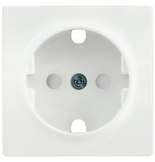 НР-2-1-ББ Накладка розетка с з/к с шт. BOLERO белый  ENB21-R-K01  IEK