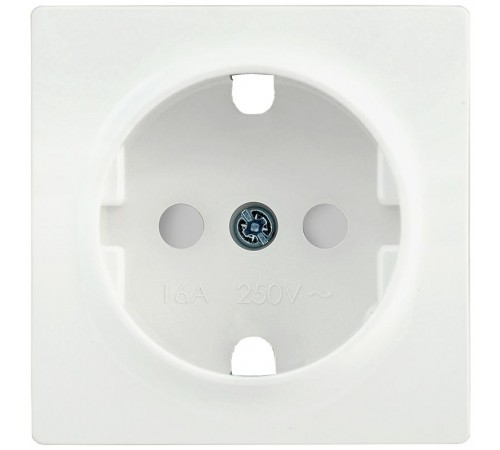 НР-2-1-ББ Накладка розетка с з/к с шт. BOLERO белый  ENB21-R-K01  IEK