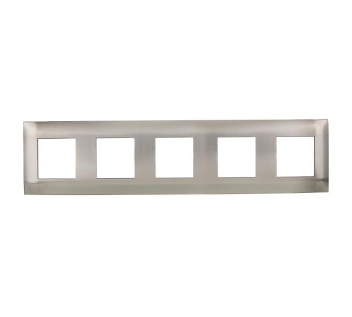 SKANDY Рамка 5-местная SK-F35N металл никель   SK-M52-M-K50  IEK