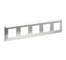 SKANDY Рамка 5-местная SK-F35N металл никель   SK-M52-M-K50  IEK