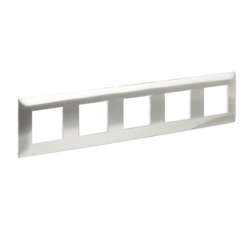 SKANDY Рамка 5-местная SK-F35N металл никель   SK-M52-M-K50  IEK
