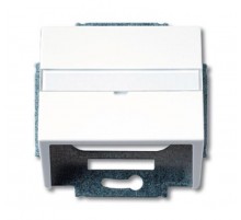 Плата центр. (корпус) с суппортом для комм. разъёмов и цоколей DCS, серия solo/future, цвет davos/альп. белый  1724-0-2761   2CKA001724A2761  ABB