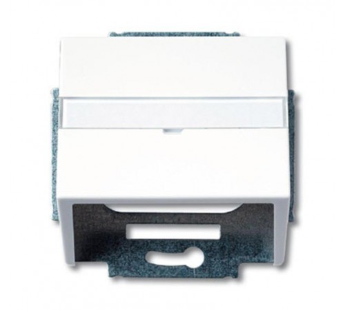 Плата центр. (корпус) с суппортом для комм. разъёмов и цоколей DCS, серия solo/future, цвет davos/альп. белый  1724-0-2761   2CKA001724A2761  ABB