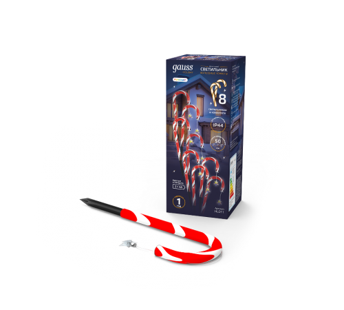 Светильник новогодний Holiday " Волшебные конфеты", IP44 мультицвет LED 1/8  HL011  Gauss