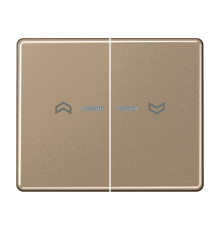 Клавиши для сдвоенной кнопки BCU; золотая бронза SL595KO5PGB Jung