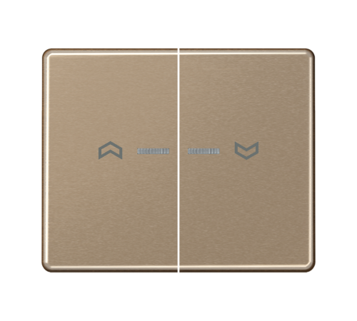 Клавиши для сдвоенной кнопки BCU; золотая бронза SL595KO5PGB Jung